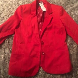 Red Size 2 H&M Blazer